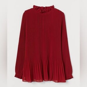 H&M Pleaded Blouse